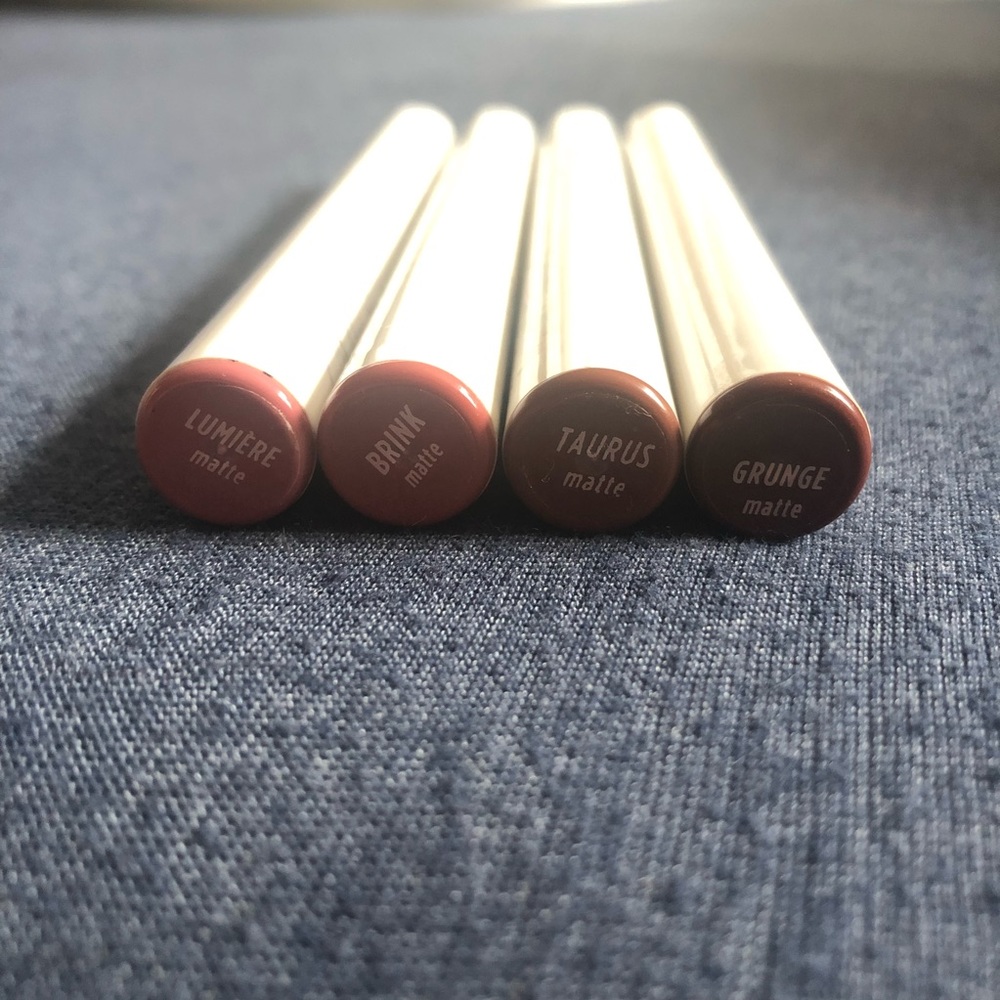 4 colourpop matte lippie stix and 4 lippie pencil